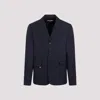 Jacquemus Single-breasted Blazer In Navy Blue