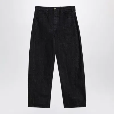Jacquemus Navy Blue Loose Fitting Jeans