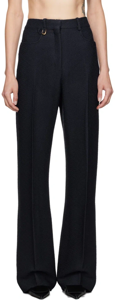 Jacquemus Le Pantalon Sauge Trousers In Black