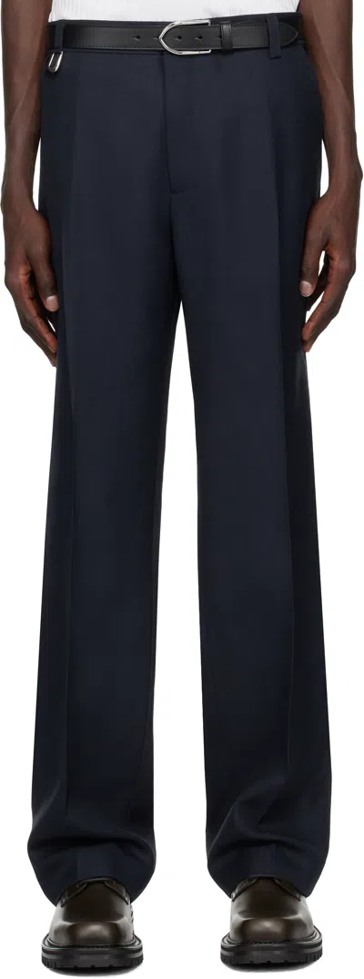Jacquemus Navy La Casa 'the Melo' Trousers In 390 Dark Navy