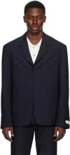 Jacquemus Navy La Croisière 'the Canevas' Blazer In 380 Navy