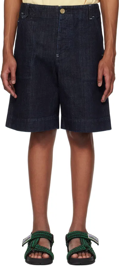 Jacquemus Short En Jean In Black