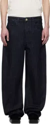 Jacquemus De-nimes Denim Pants In 390 Dark Navy