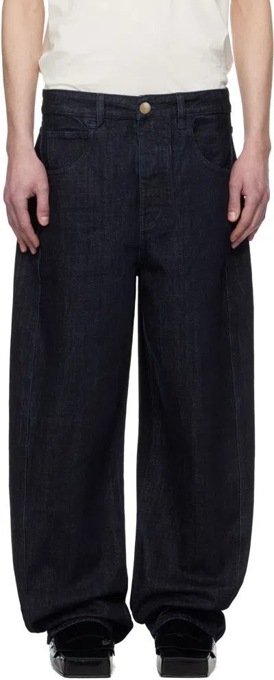 Jacquemus Navy La Croisière 'the Mirada De-nîmes' Jeans