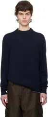 Jacquemus Navy La Croisière 'the Tricot Knit' Sweater In 380 Navy