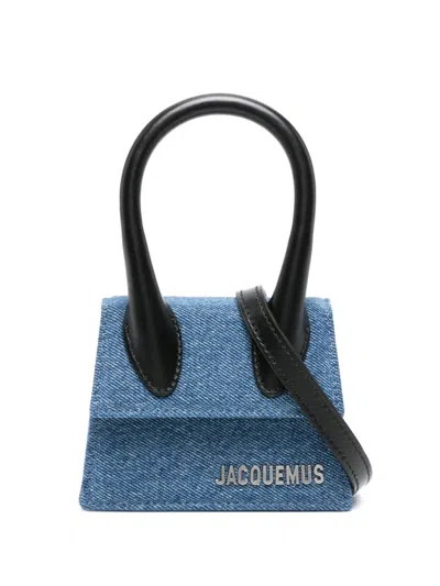 Jacquemus Navy Mini Bag For Women In Blue