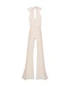 Jacquemus Neck Jumpsuit In Nude