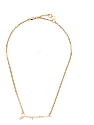 JACQUEMUS JACQUEMUS NECKLACE WITH LETTERING LOGO
