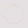 Jacquemus Adjustable Fine Chain Necklace With Golden-tone Hardware In Metallic