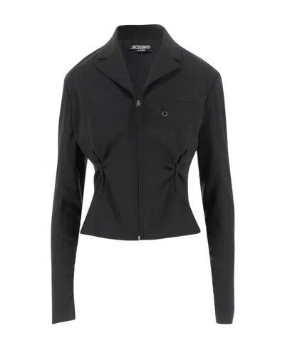 JACQUEMUS JACQUEMUS NERU CUT-OUT FITTED JACKET