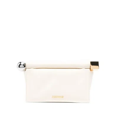 Jacquemus Neutral Clutch Bags