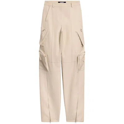Jacquemus Tapered Trousers In Beige
