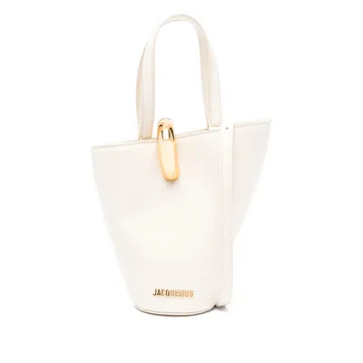 Jacquemus Womens Light Ivory Le Petit Bambola Small Leather Top-handle Bag In Multicolor