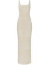 Jacquemus Printed Strappy Maxi Dress In Neutrals