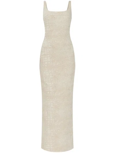 JACQUEMUS NEUTRALS SPOGLIO DRESS