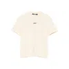 Jacquemus Crew Neck Soft Fabric Short Sleeves In White