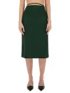 Jacquemus Night Skirt In Green