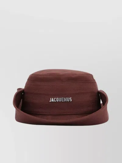 Jacquemus Nimes Bob Metal Eyelets Wide Brim In Brown