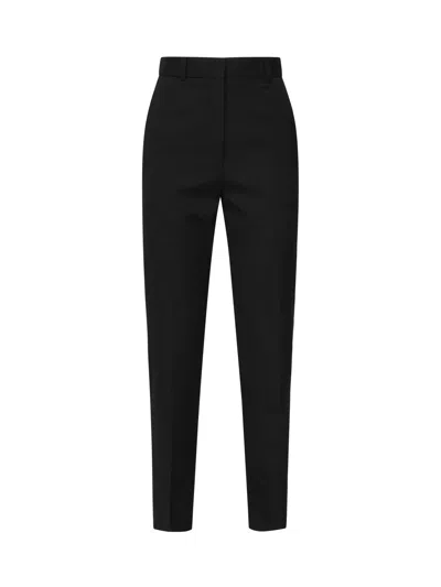 Jacquemus Virgin Wool Straight Trousers In Black