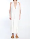 Jacquemus Norma Plunging Halter Backless Gown