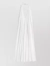 Jacquemus Norma Open-back Gathered Crepe Maxi Dress