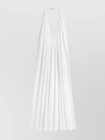 JACQUEMUS NORMA HALTER NECK BUCKLE DETAIL DRESS