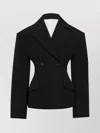 Jacquemus Structured Wool Jacket Exaggerated Shoulders