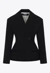 Jacquemus Wool Norma Double-breasted Blazer In Black