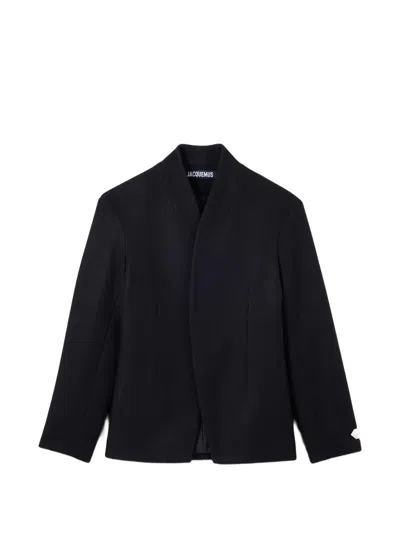 Jacquemus 노치드 칼라 재킷 In Black
