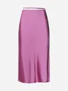 JACQUEMUS NOTTE SATIN MIDI SKIRT