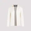 Jacquemus Notte Logo Plaque Blouse In Off White