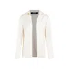 Jacquemus Notte Logo Plaque Blouse In Neutrals