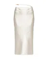 Jacquemus Off-white Le Papier 'la Jupe Notte' Midi Skirt In White