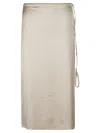 Jacquemus Off-white Le Papier 'la Jupe Notte' Midi Skirt In Off White