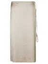 Jacquemus Off-white Le Papier 'la Jupe Notte' Midi Skirt In Off White