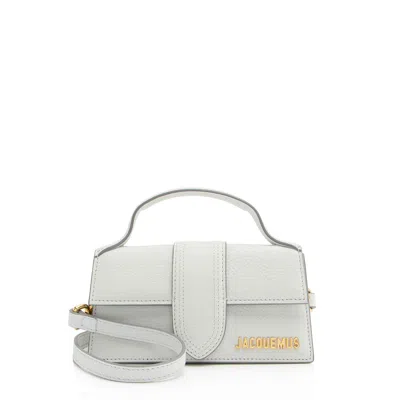 Jacquemus White Le Bambino Leather Top Handle Bag