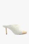 Jacquemus Fabric Mules In White