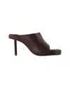 Jacquemus Nuvola Mules In Brown