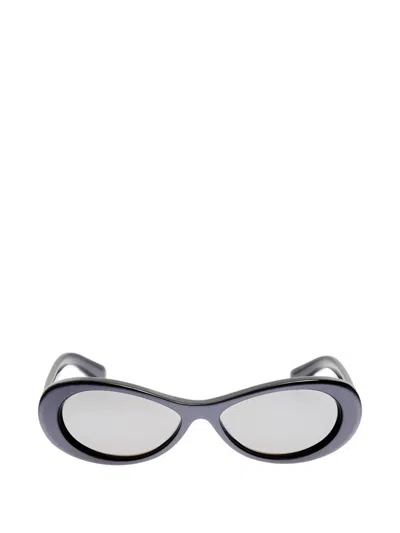 Jacquemus Nuvola Oval-frame Sunglasses In Brown