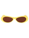 Jacquemus Oval-frame Sunglasses In Yellow