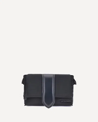 Jacquemus Nylon Bambino Shoulder Bag In Black
