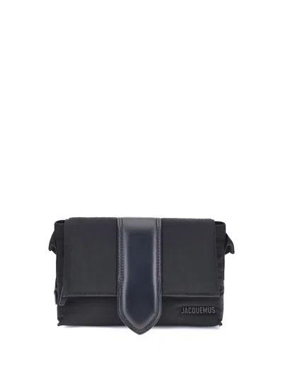 Jacquemus Nylon Bambino Shoulder Bag In Black