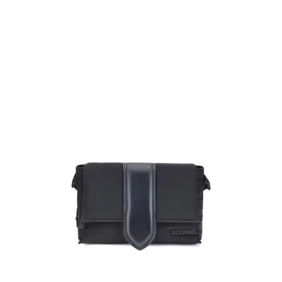 Jacquemus Nylon Bambino Shoulder Women's Bag In Black