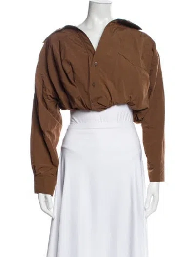 Pre-owned Jacquemus Nylon Bolero In Brown