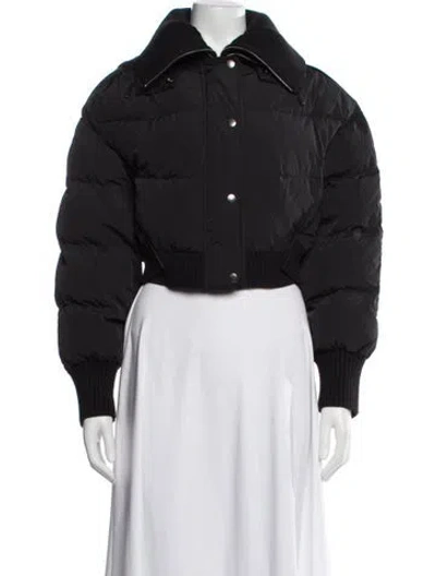 Pre-owned Jacquemus Nylon Bomber Jacket In Black