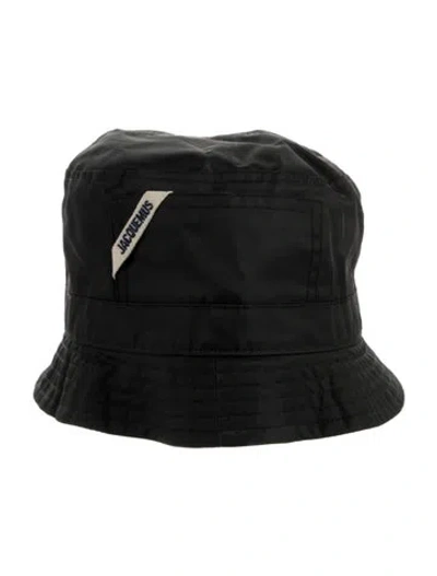 Pre-owned Jacquemus Nylon Bucket Hat In Black