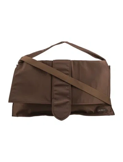 Pre-owned Jacquemus Nylon Crossbody Bag In Brown