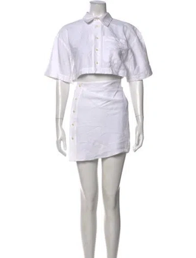 Pre-owned Jacquemus Nylon Mini Dress In White