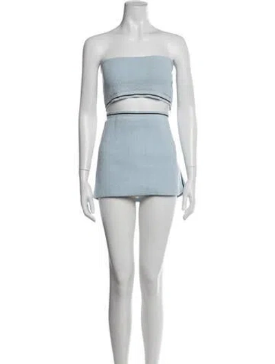 Pre-owned Jacquemus Nylon Skirt Set In Blue