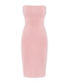 Jacquemus The Sera Strapless Midi Dress In Pink